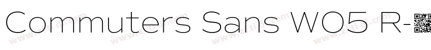 Commuters Sans W05 R字体转换